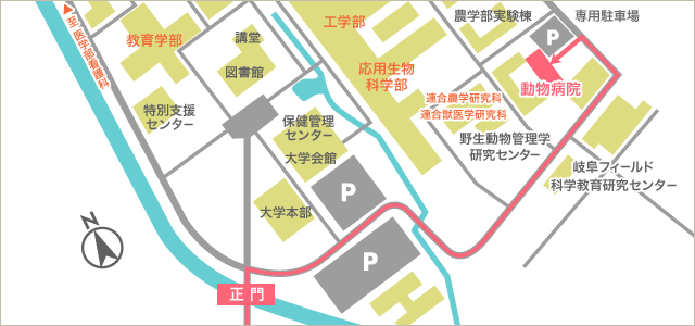 岐阜大学構内図